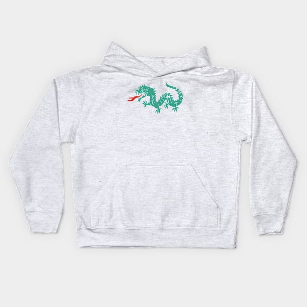 China Records Dragon Kids Hoodie by HustlerofCultures